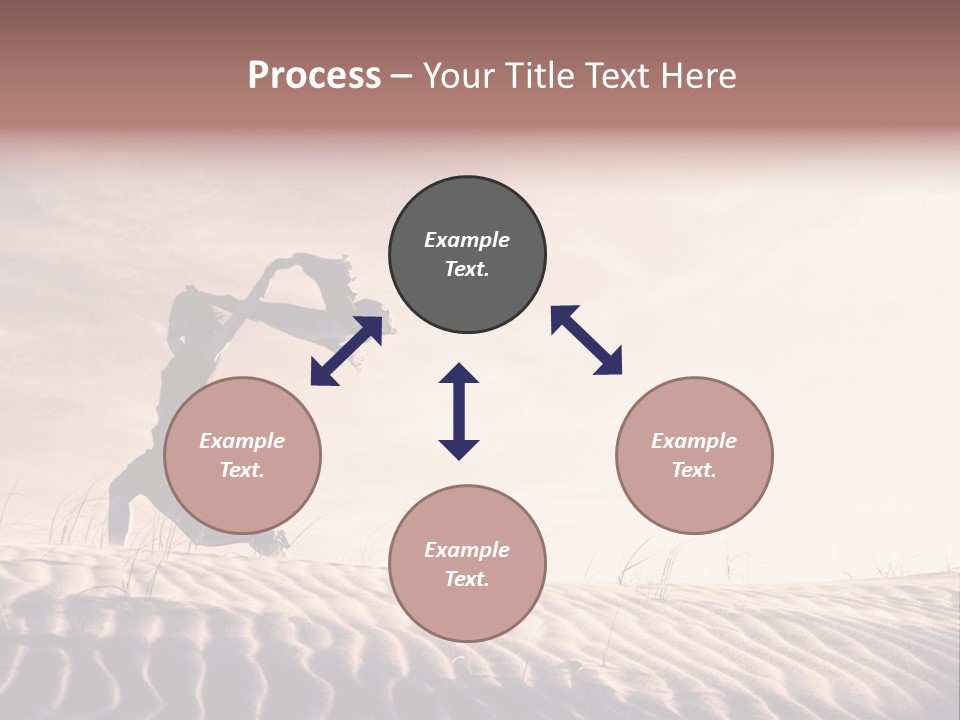 Black And White Strength Dune PowerPoint Template
