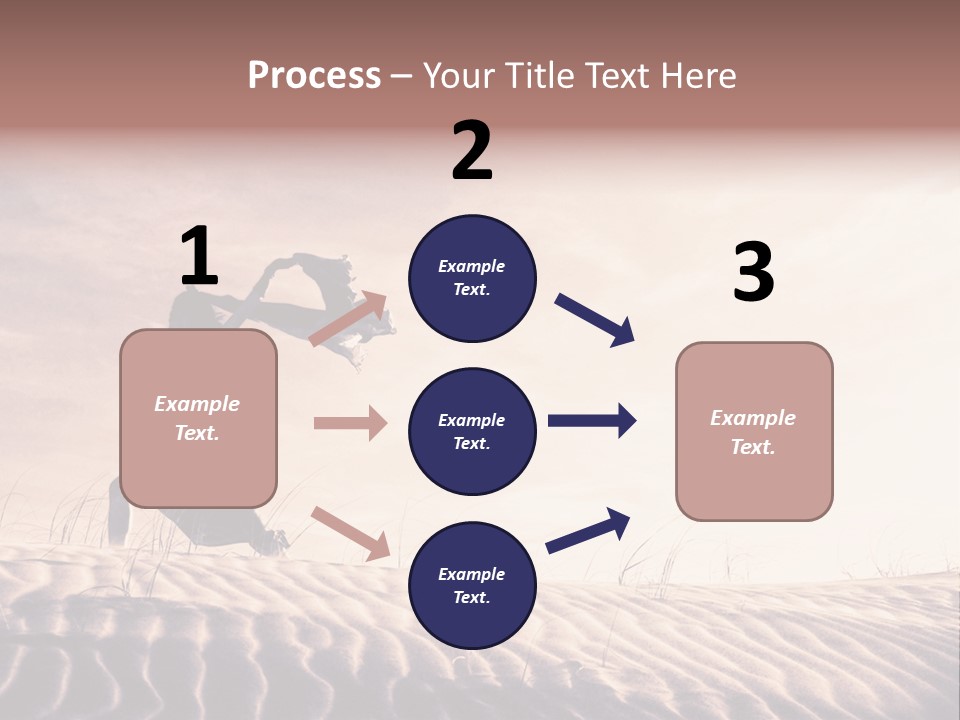 Black And White Strength Dune PowerPoint Template