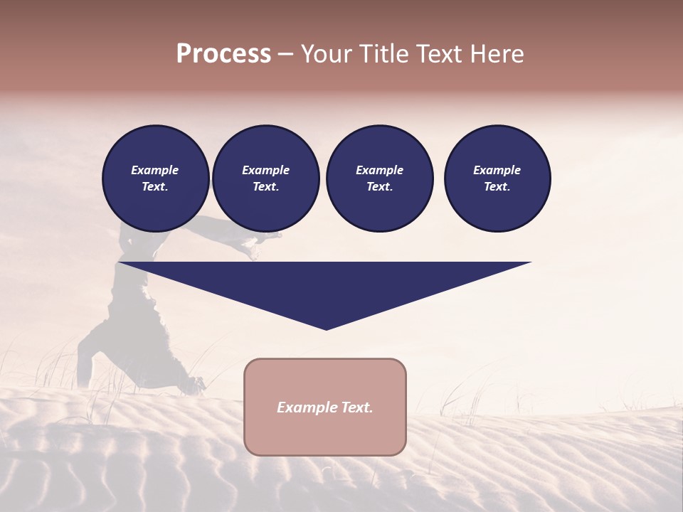 Black And White Strength Dune PowerPoint Template