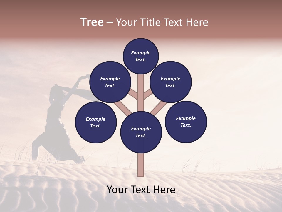 Black And White Strength Dune PowerPoint Template