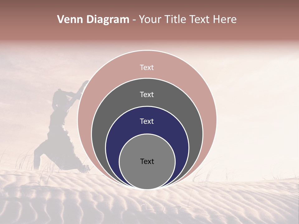 Black And White Strength Dune PowerPoint Template