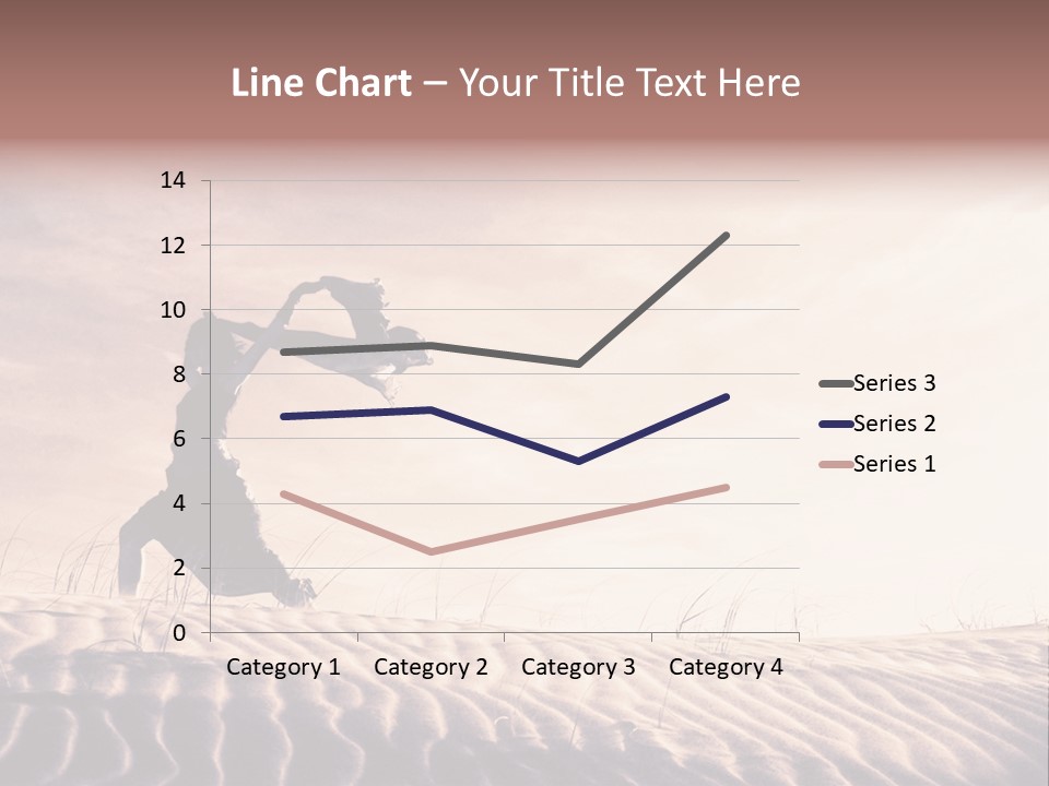 Black And White Strength Dune PowerPoint Template