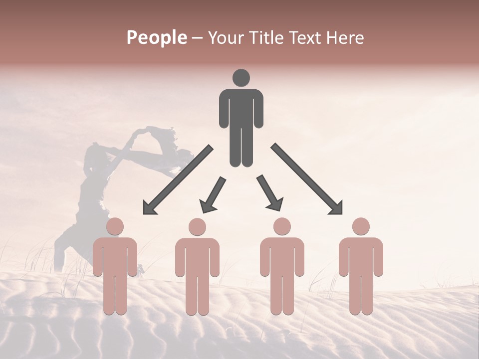 Black And White Strength Dune PowerPoint Template