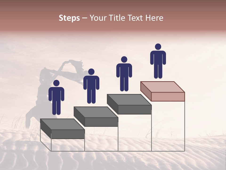 Black And White Strength Dune PowerPoint Template