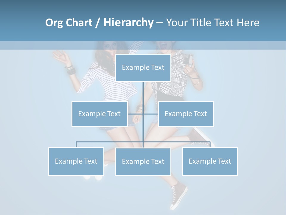 Female  Jump PowerPoint Template