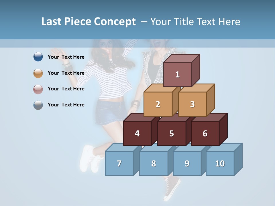 Female  Jump PowerPoint Template