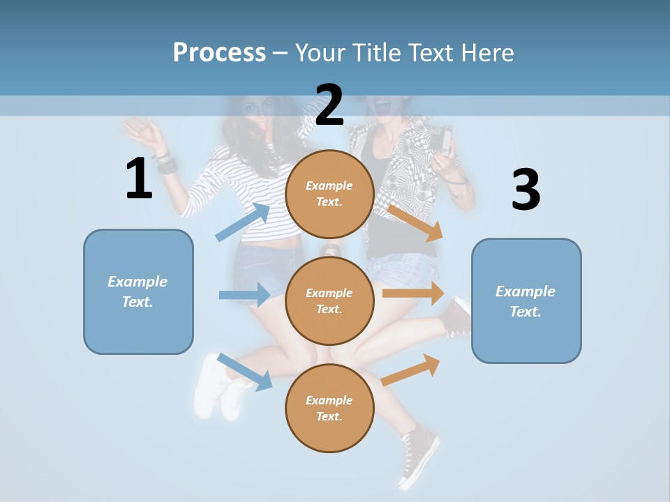 Female  Jump PowerPoint Template