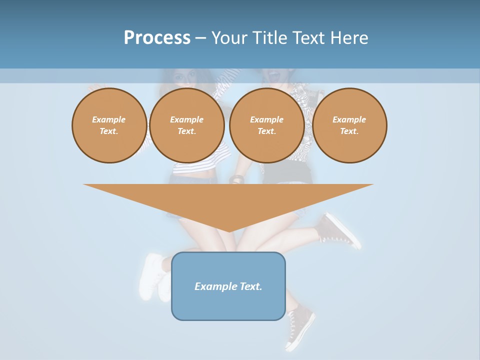 Female  Jump PowerPoint Template