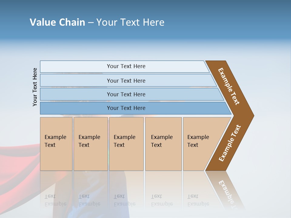 A Young Boy Dressed As A Super Hero PowerPoint Template
