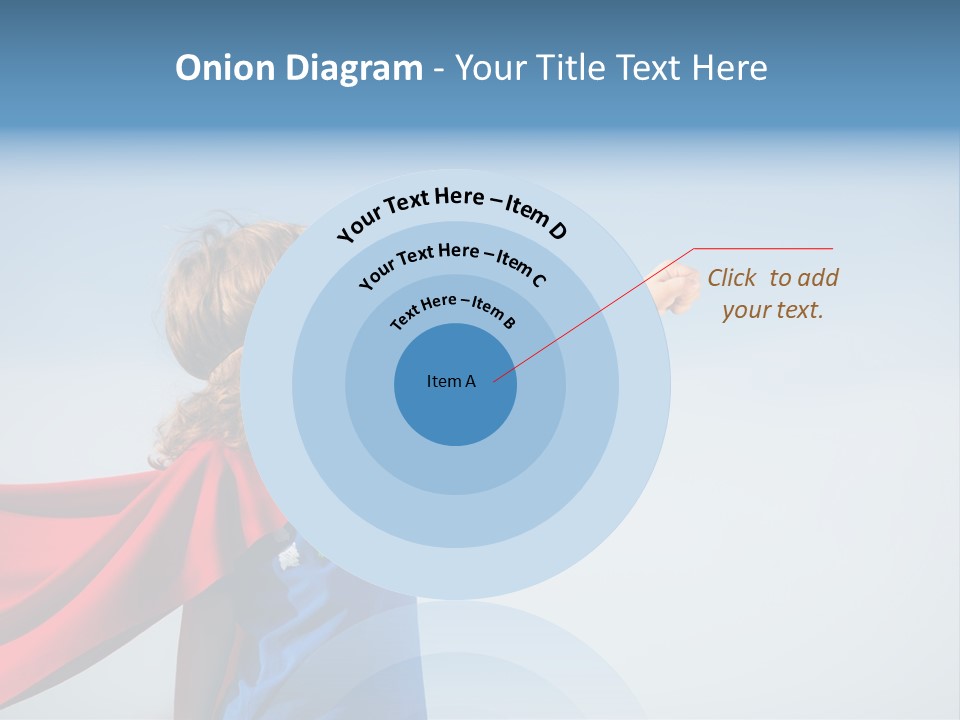 A Young Boy Dressed As A Super Hero PowerPoint Template