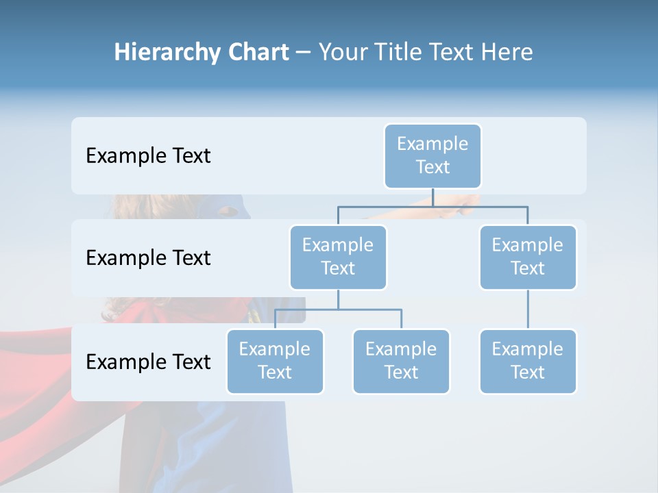 A Young Boy Dressed As A Super Hero PowerPoint Template