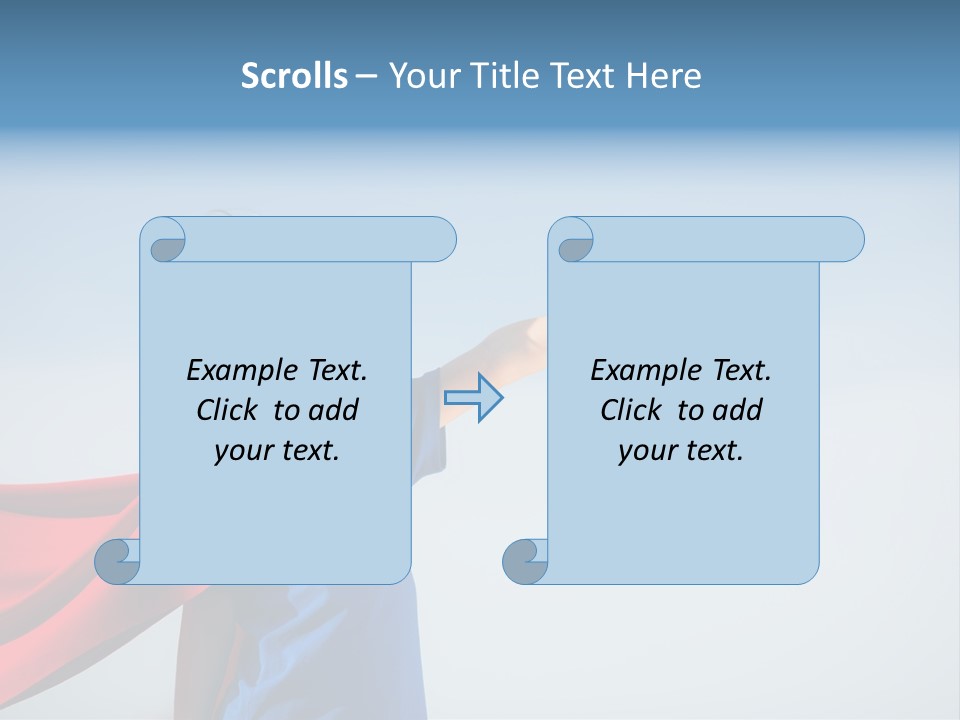 A Young Boy Dressed As A Super Hero PowerPoint Template