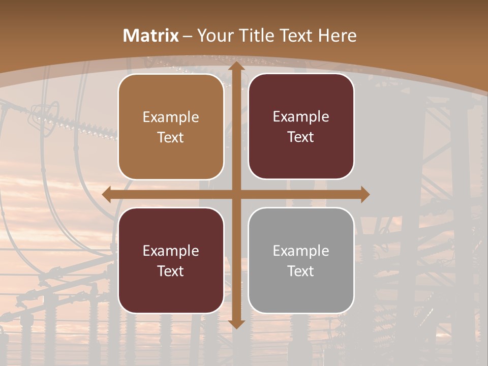 Power Lines At Sunset Power Lines Power Lines Power Lines Power Lines Power Lines Power Lines PowerPoint Template