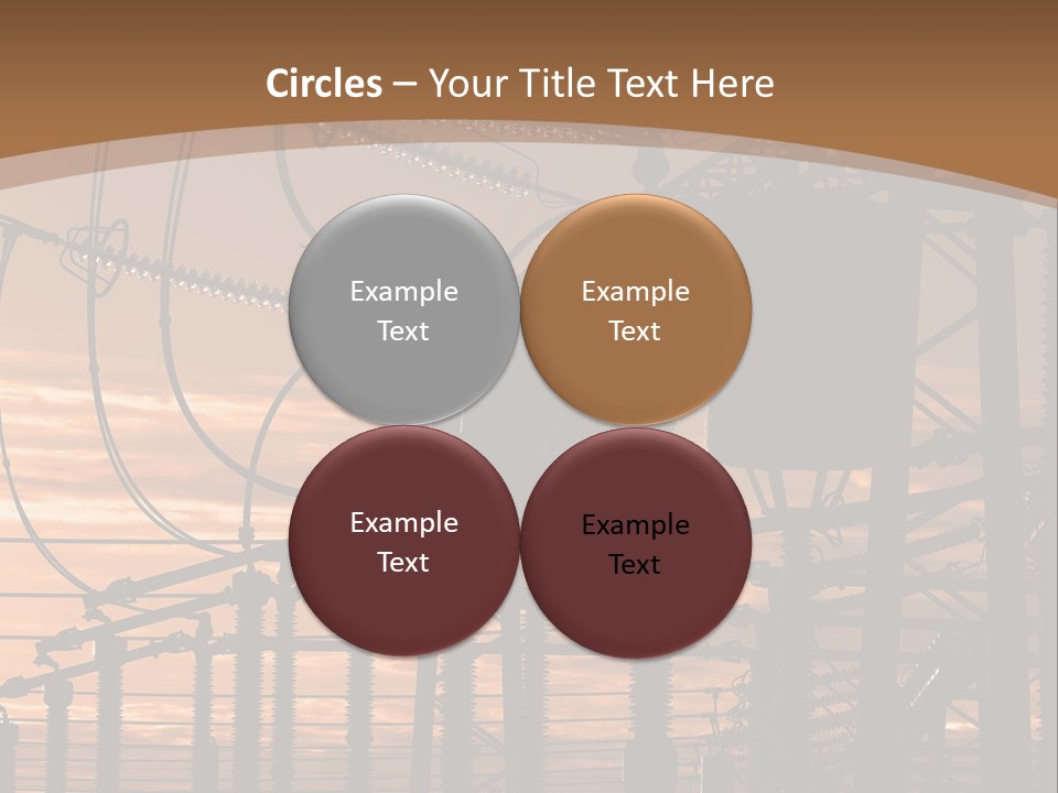 Power Lines At Sunset Power Lines Power Lines Power Lines Power Lines Power Lines Power Lines PowerPoint Template