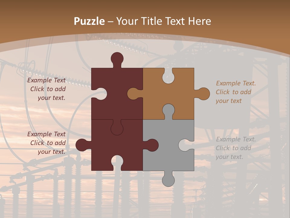 Power Lines At Sunset Power Lines Power Lines Power Lines Power Lines Power Lines Power Lines PowerPoint Template