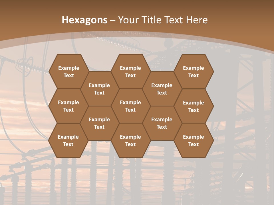 Power Lines At Sunset Power Lines Power Lines Power Lines Power Lines Power Lines Power Lines PowerPoint Template