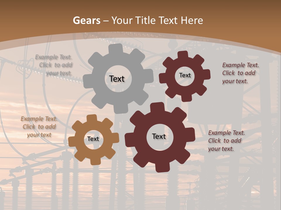 Power Lines At Sunset Power Lines Power Lines Power Lines Power Lines Power Lines Power Lines PowerPoint Template