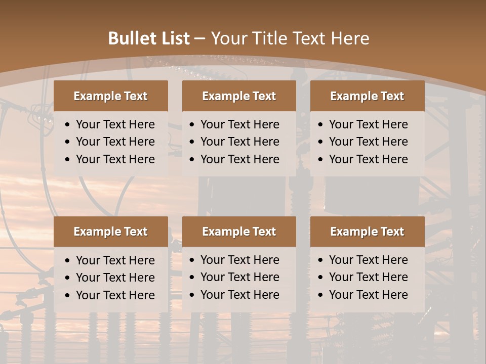 Power Lines At Sunset Power Lines Power Lines Power Lines Power Lines Power Lines Power Lines PowerPoint Template