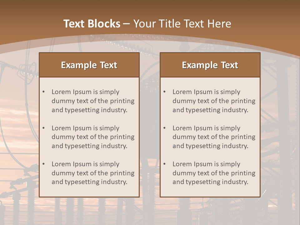 Power Lines At Sunset Power Lines Power Lines Power Lines Power Lines Power Lines Power Lines PowerPoint Template