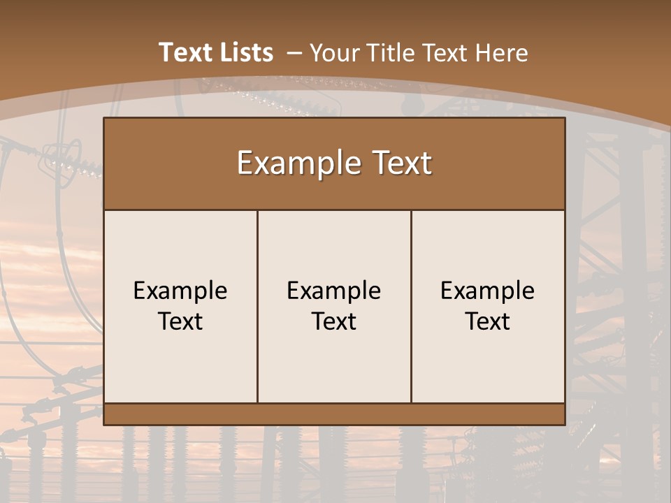 Power Lines At Sunset Power Lines Power Lines Power Lines Power Lines Power Lines Power Lines PowerPoint Template
