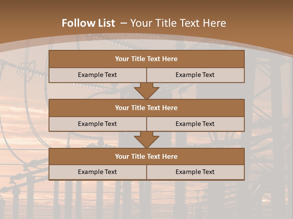 Power Lines At Sunset Power Lines Power Lines Power Lines Power Lines Power Lines Power Lines PowerPoint Template