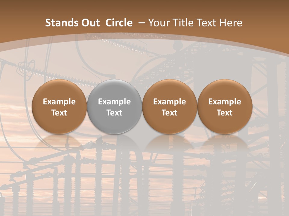 Power Lines At Sunset Power Lines Power Lines Power Lines Power Lines Power Lines Power Lines PowerPoint Template