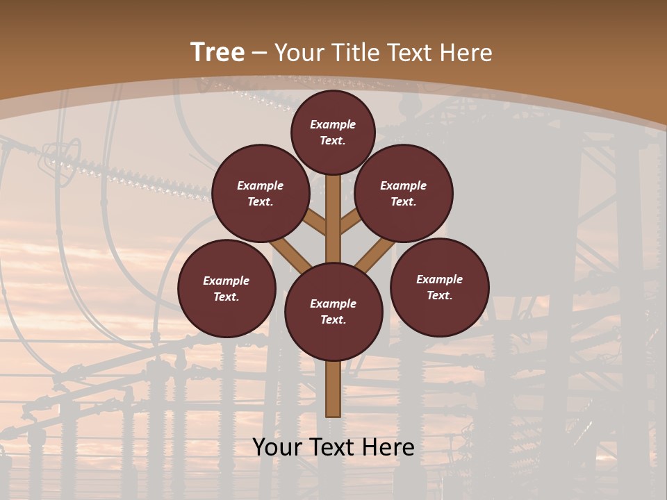 Power Lines At Sunset Power Lines Power Lines Power Lines Power Lines Power Lines Power Lines PowerPoint Template