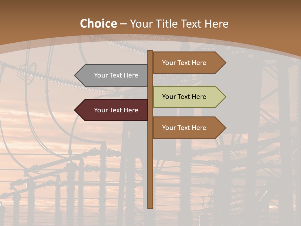 Power Lines At Sunset Power Lines Power Lines Power Lines Power Lines Power Lines Power Lines PowerPoint Template