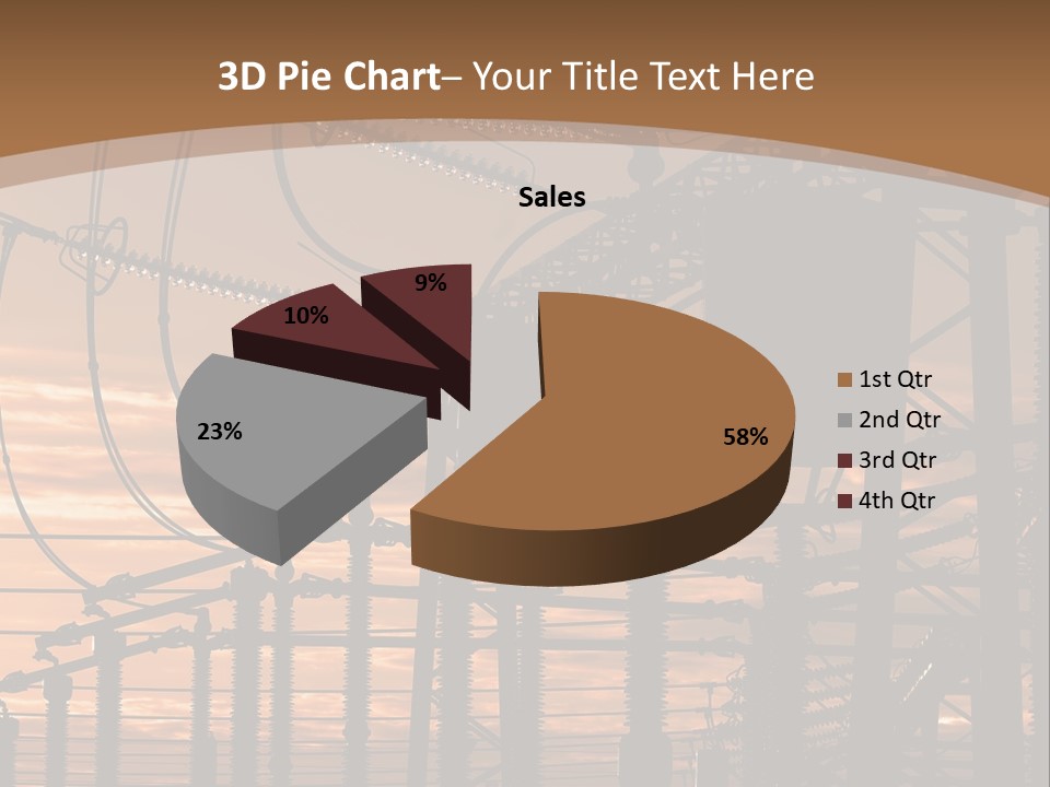 Power Lines At Sunset Power Lines Power Lines Power Lines Power Lines Power Lines Power Lines PowerPoint Template