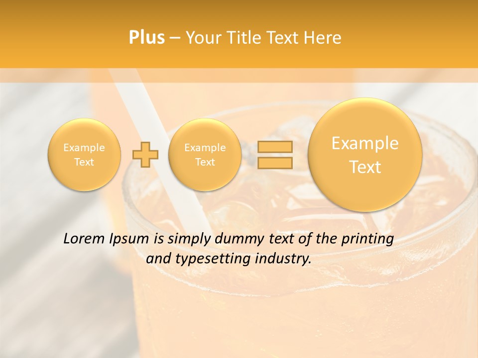 Wet Drink Thirst PowerPoint Template