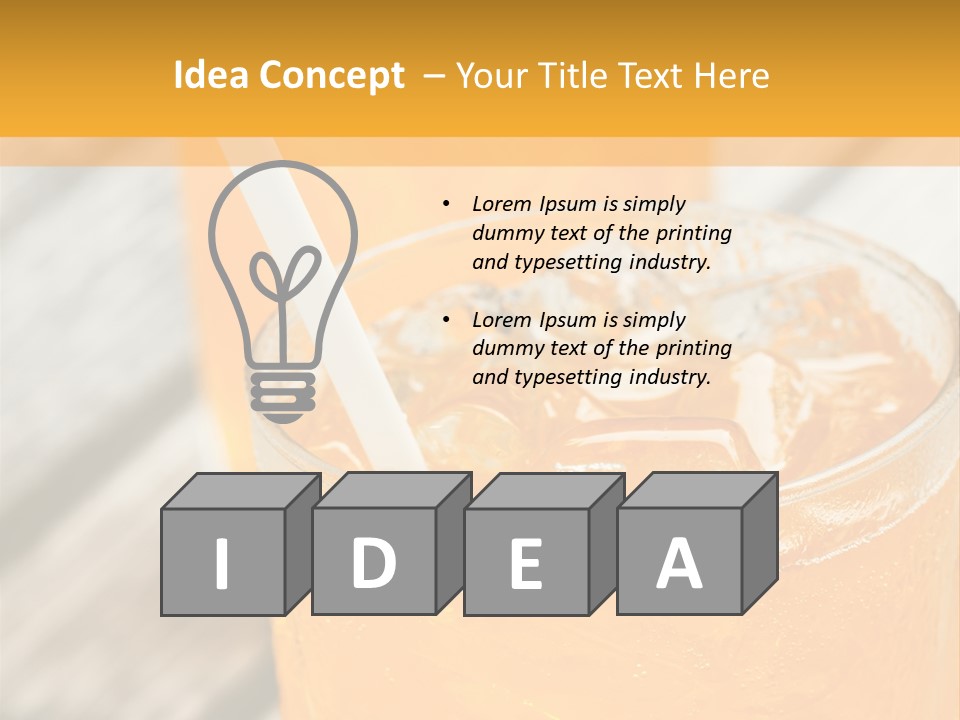 Wet Drink Thirst PowerPoint Template