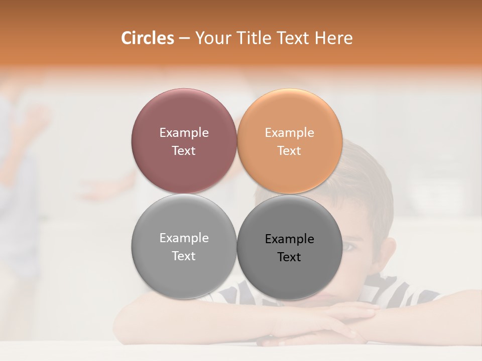 Melancholy Boy Relationship PowerPoint Template