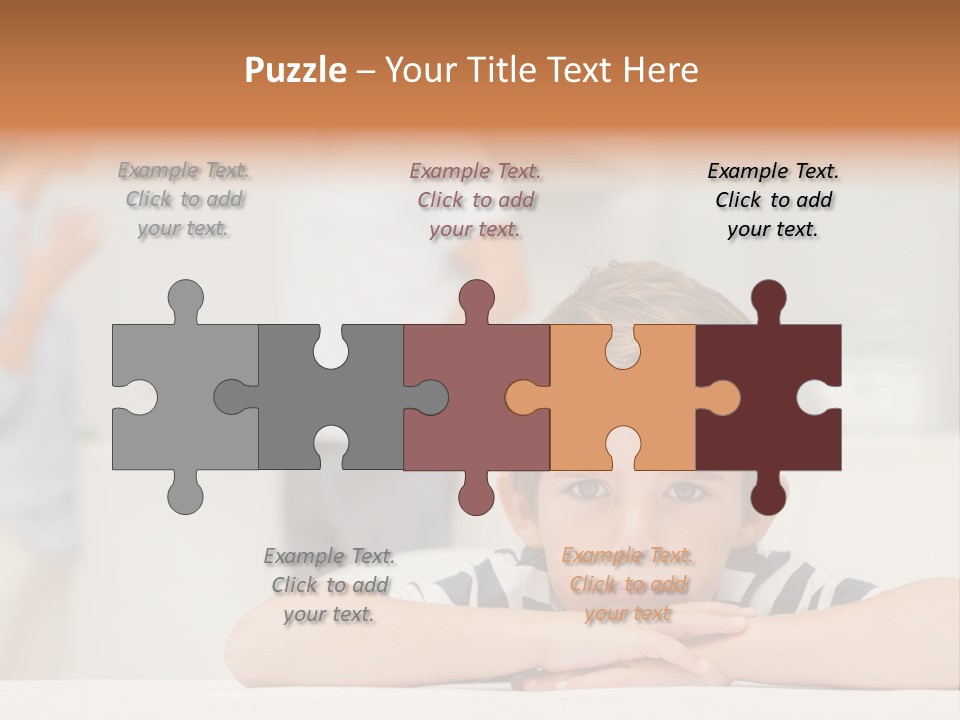 Melancholy Boy Relationship PowerPoint Template