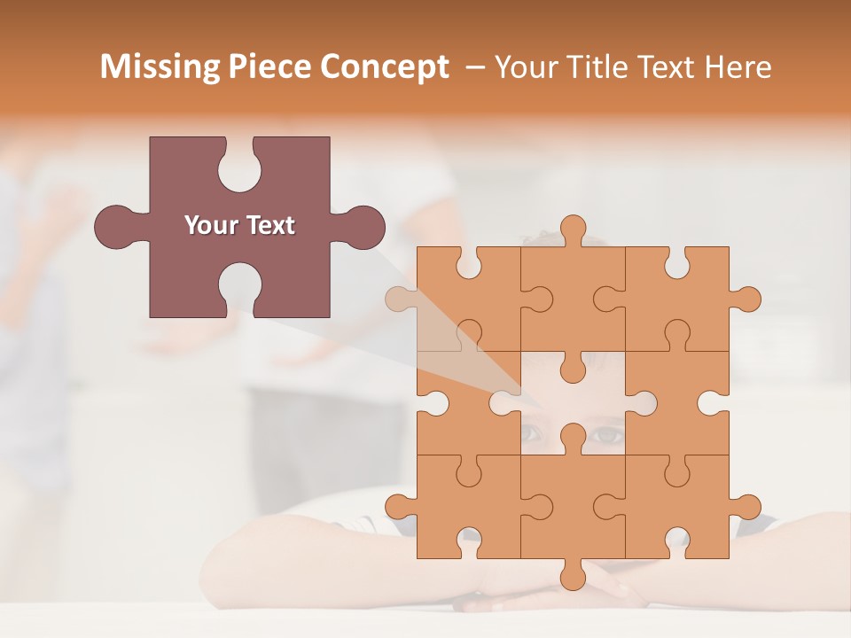 Melancholy Boy Relationship PowerPoint Template