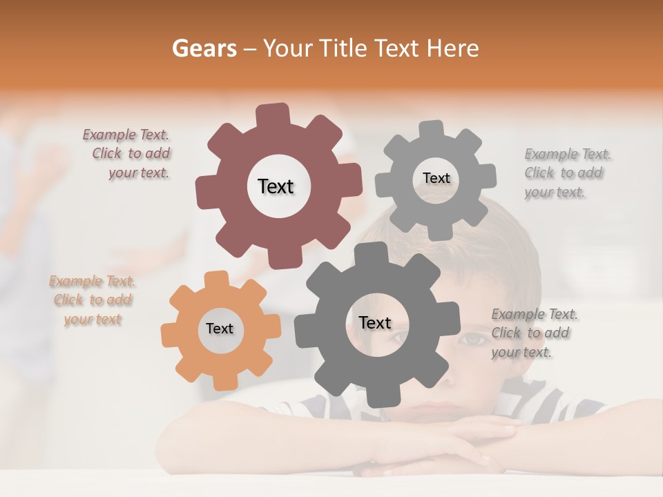 Melancholy Boy Relationship PowerPoint Template