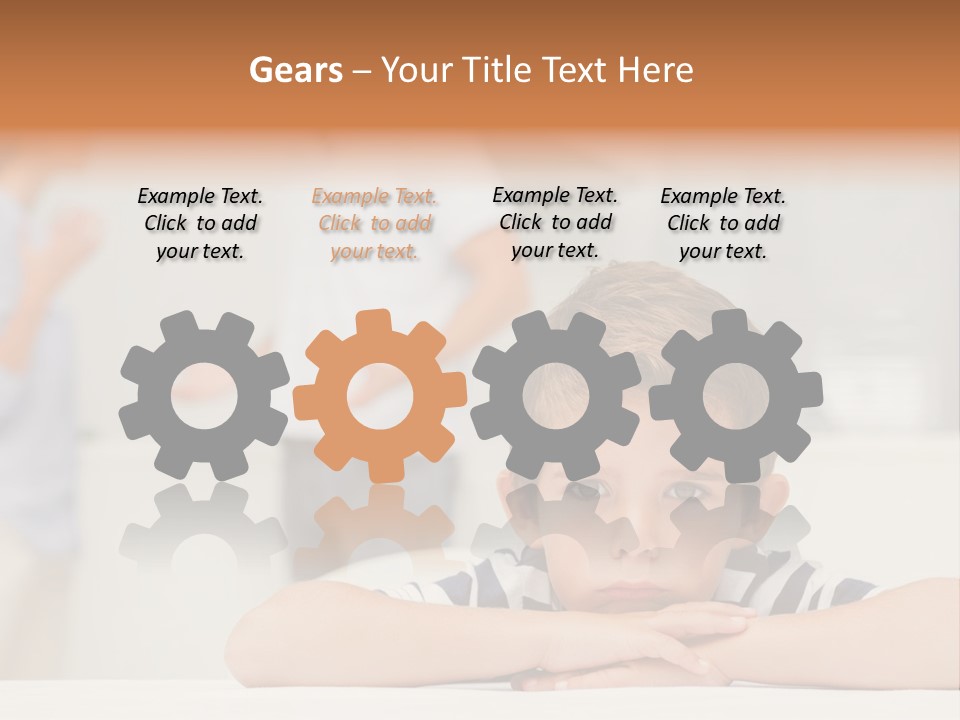 Melancholy Boy Relationship PowerPoint Template