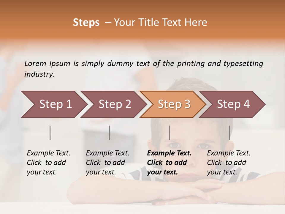 Melancholy Boy Relationship PowerPoint Template