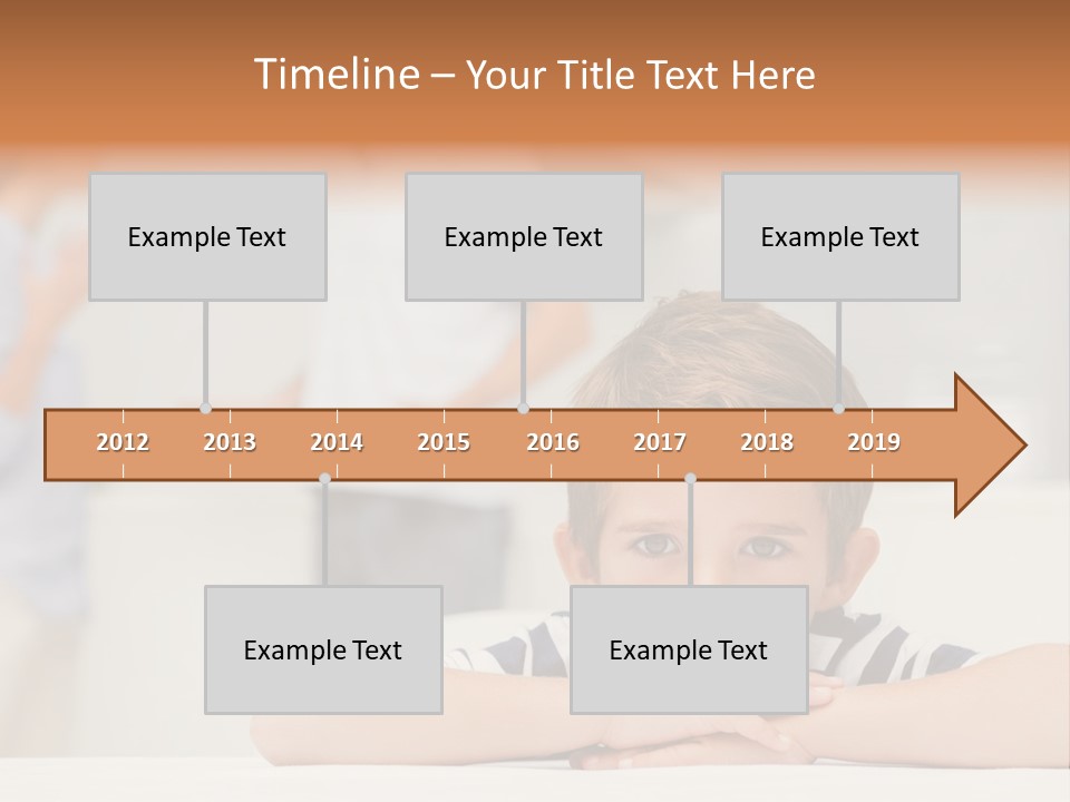 Melancholy Boy Relationship PowerPoint Template