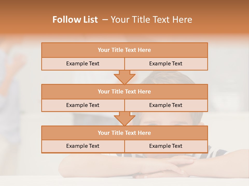 Melancholy Boy Relationship PowerPoint Template