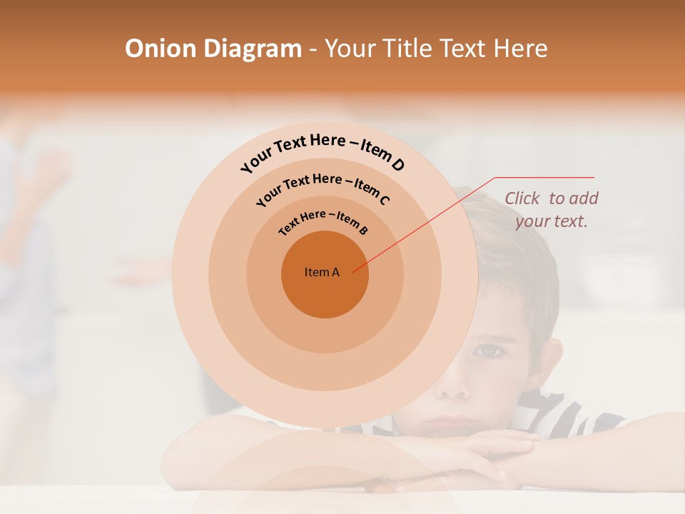 Melancholy Boy Relationship PowerPoint Template