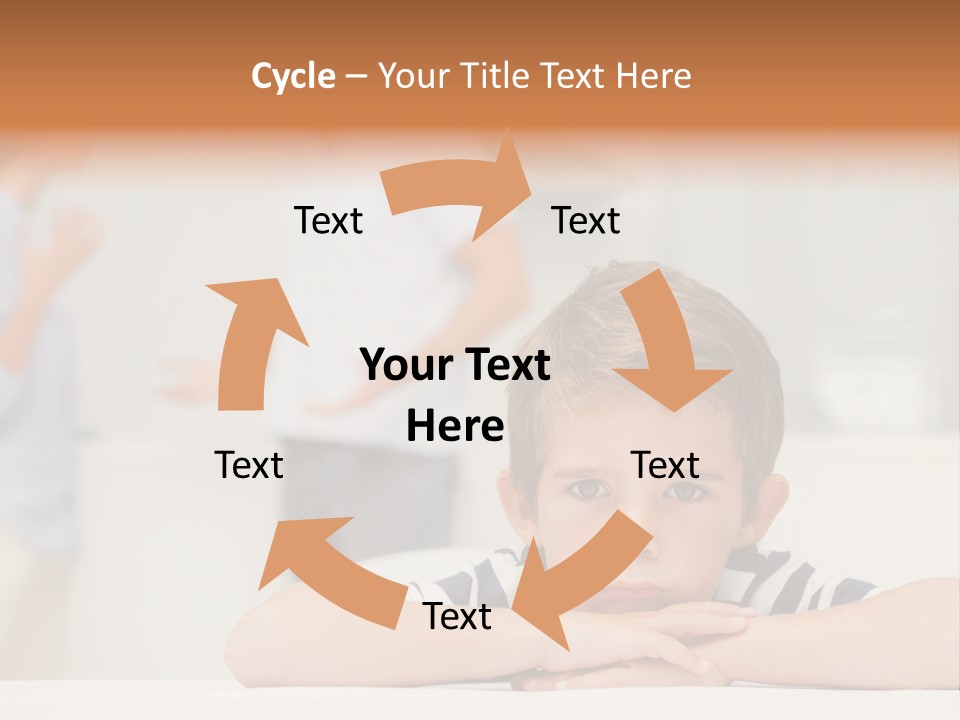 Melancholy Boy Relationship PowerPoint Template
