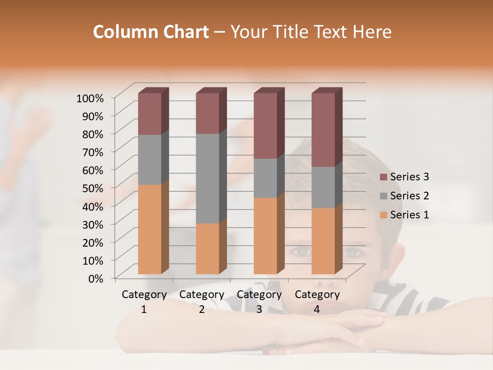 Melancholy Boy Relationship PowerPoint Template