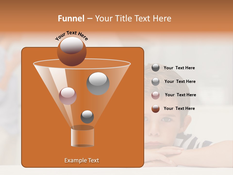 Melancholy Boy Relationship PowerPoint Template
