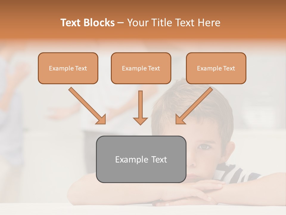 Melancholy Boy Relationship PowerPoint Template