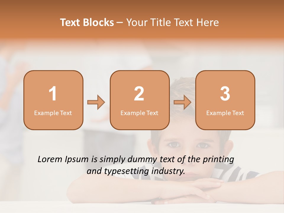 Melancholy Boy Relationship PowerPoint Template