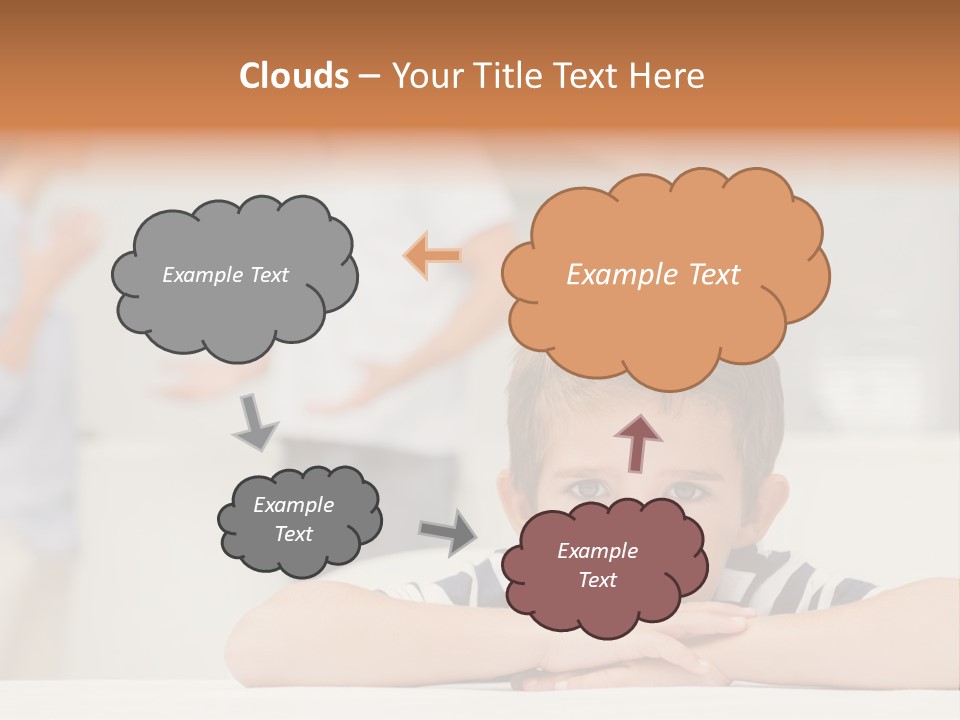 Melancholy Boy Relationship PowerPoint Template