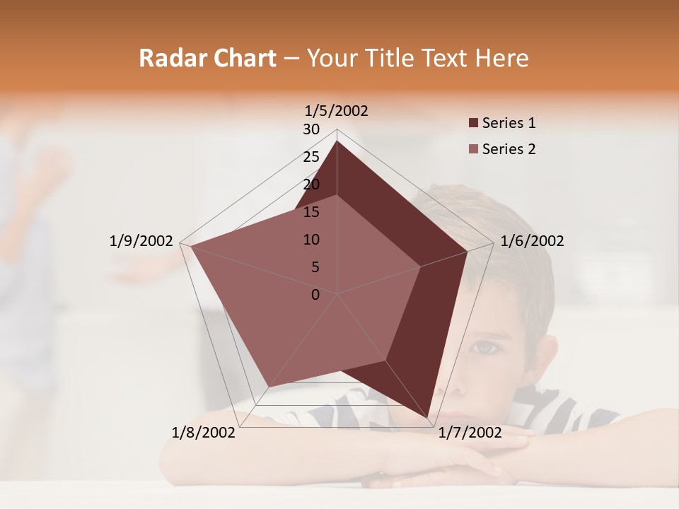 Melancholy Boy Relationship PowerPoint Template