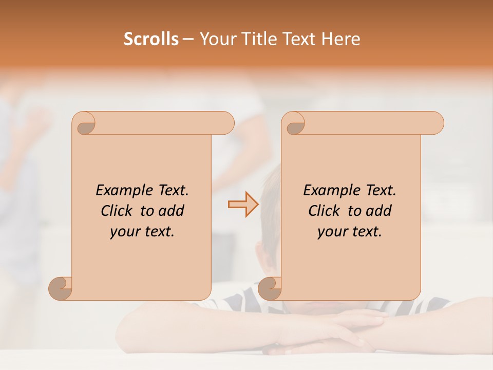 Melancholy Boy Relationship PowerPoint Template