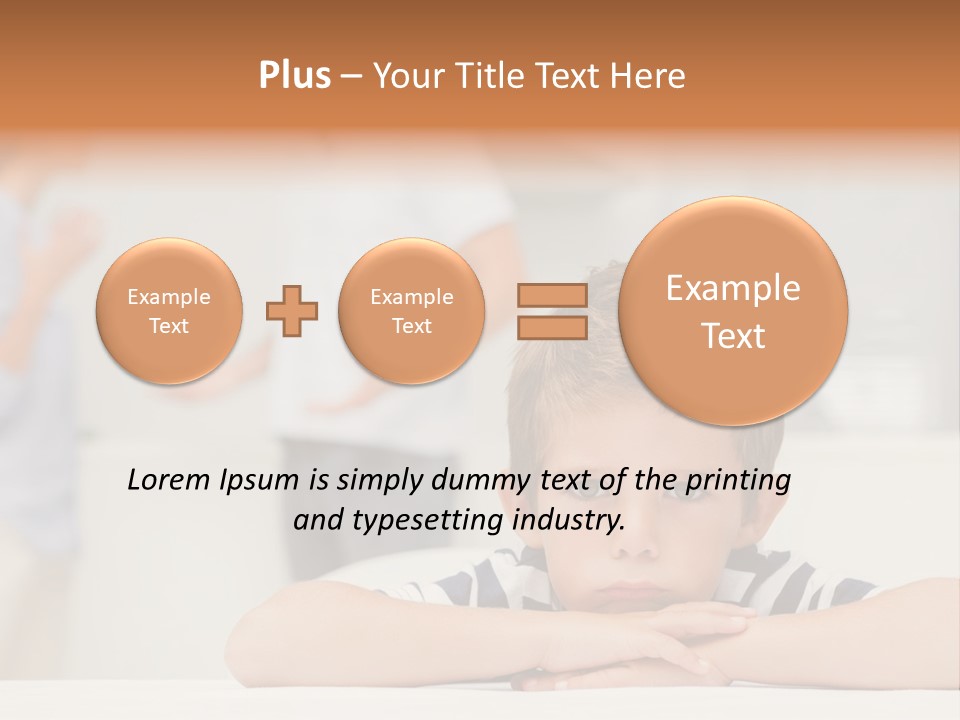 Melancholy Boy Relationship PowerPoint Template