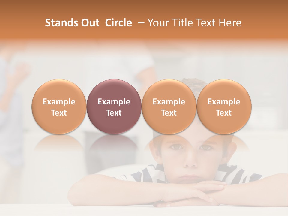 Melancholy Boy Relationship PowerPoint Template